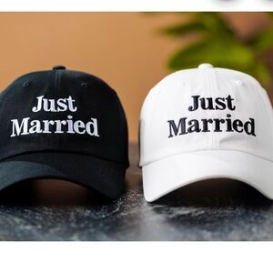 Just Married couples gift baseball caps